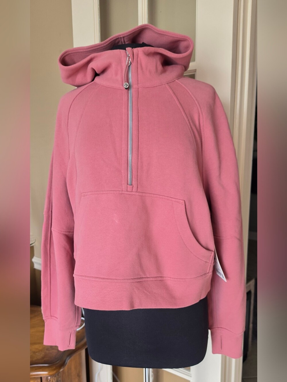 lululemon athletica Half-Zip Hoodie in Dusty Rose Pink
